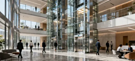Commercial office elevator systems