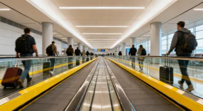 Otis moving walkway for airports