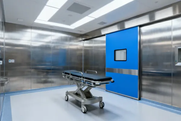Otis hospital bed elevator with antimicrobial surfaces