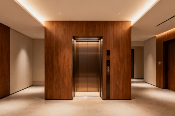 Otis residential elevator in luxury apartment building